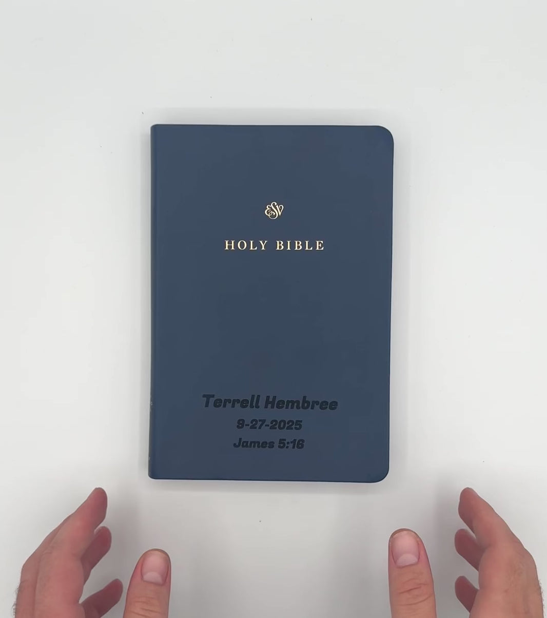 ESV Blue Standard Size TruTone Holy Bible Small Print