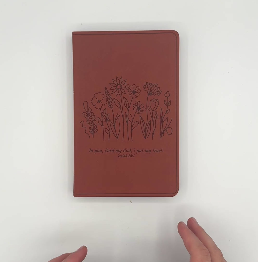ESV Light Brown Standard Size Holy Bible Large Print | Garden