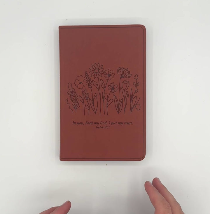 ESV Light Brown Standard Size Holy Bible Large Print | Garden