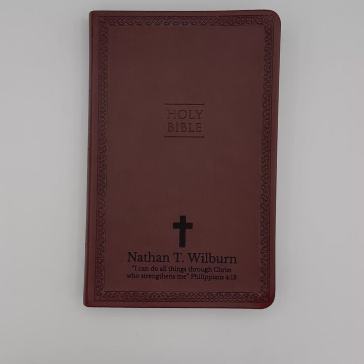 NIV Brown Standard Size Thinline Holy Bible Small Print