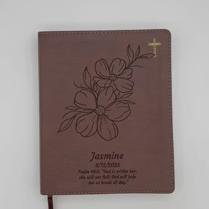 NIV Brown Standard Size Journaling Holy Bible Medium Print | Jasmine