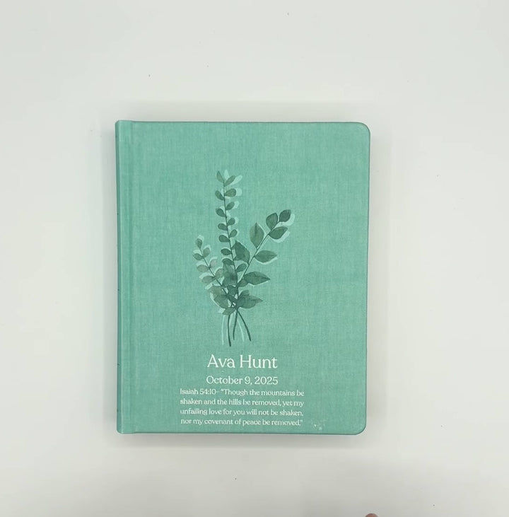 NIV Hardcover Personalized Journaling Holy Bible Small Text Teal