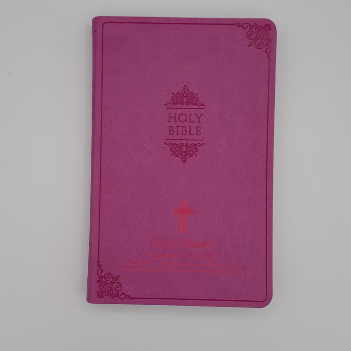NIV Pink Standard Size Thinline Holy Bible Medium Print