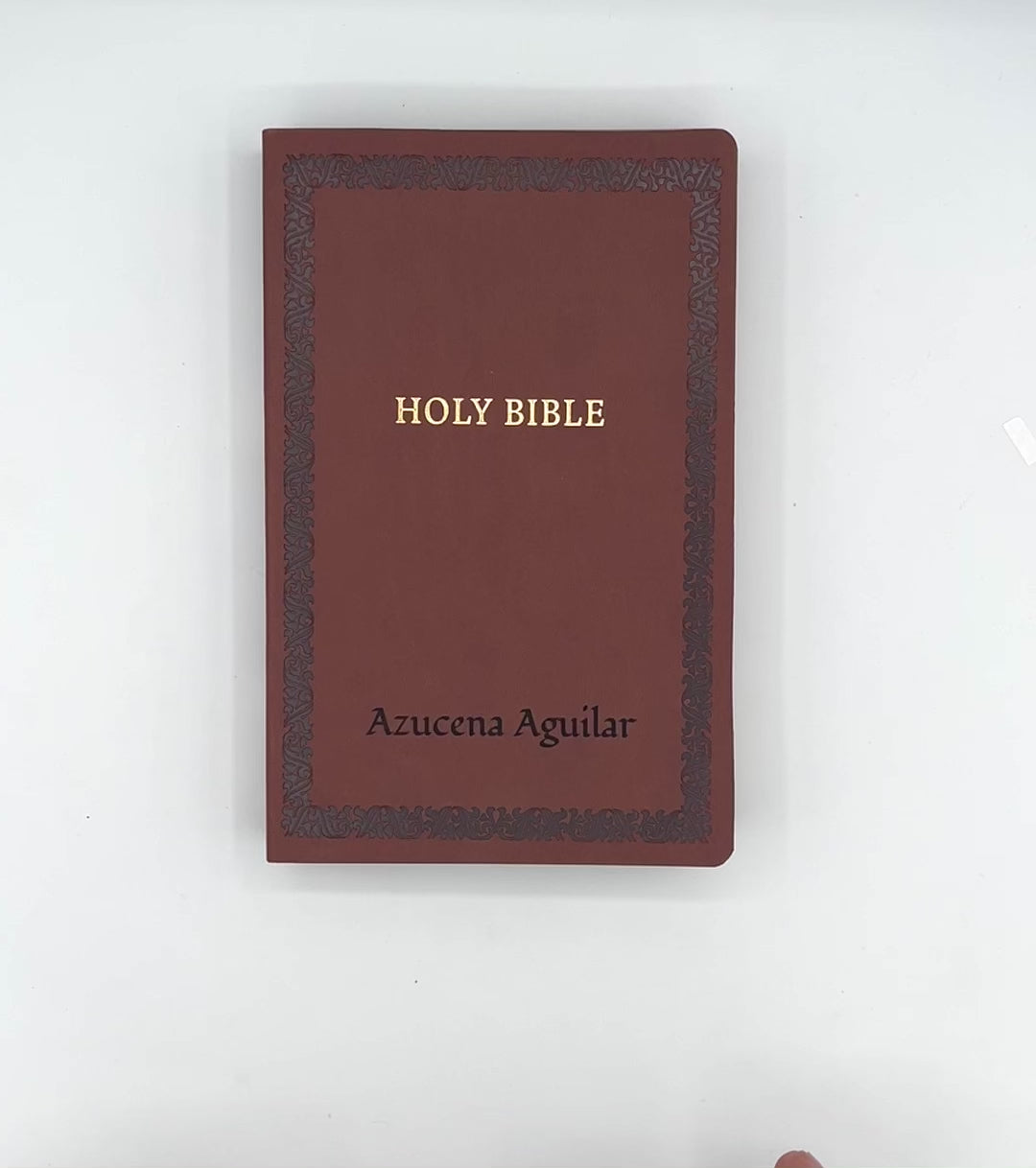 NKJV Dark Brown Standard Size Holy Bible Small Print