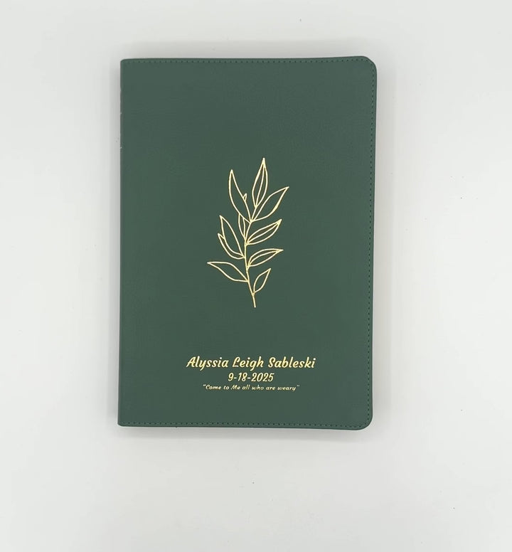 NLT Green Standard Size Premium Holy Bible Large Print