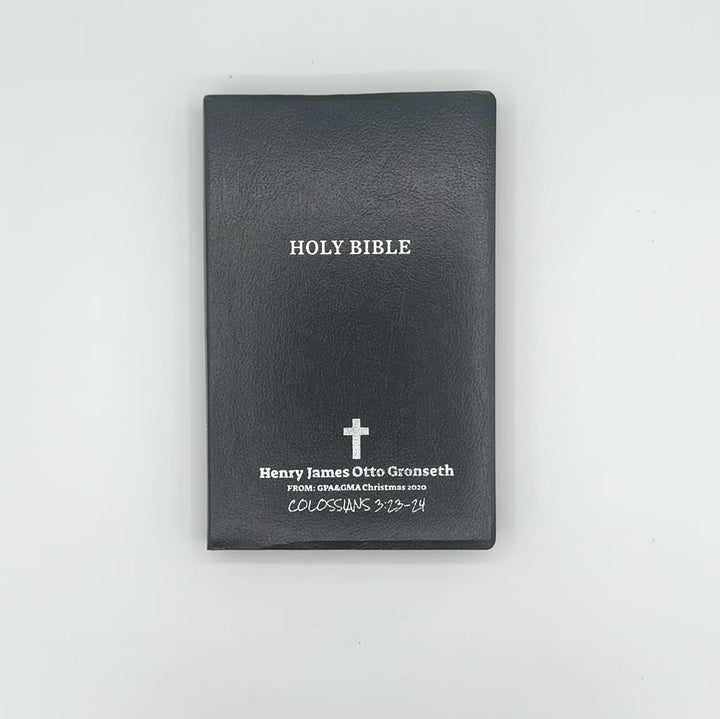 KJV Black Standard Size Holy Bible Small Print