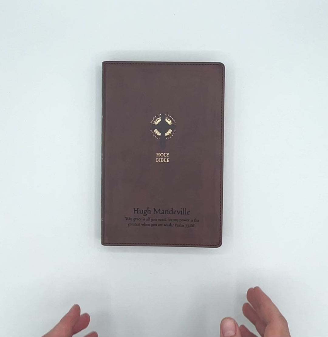 NRSV Brown Standard Size Sacraments of Initiation Edition Holy Bible Medium Print