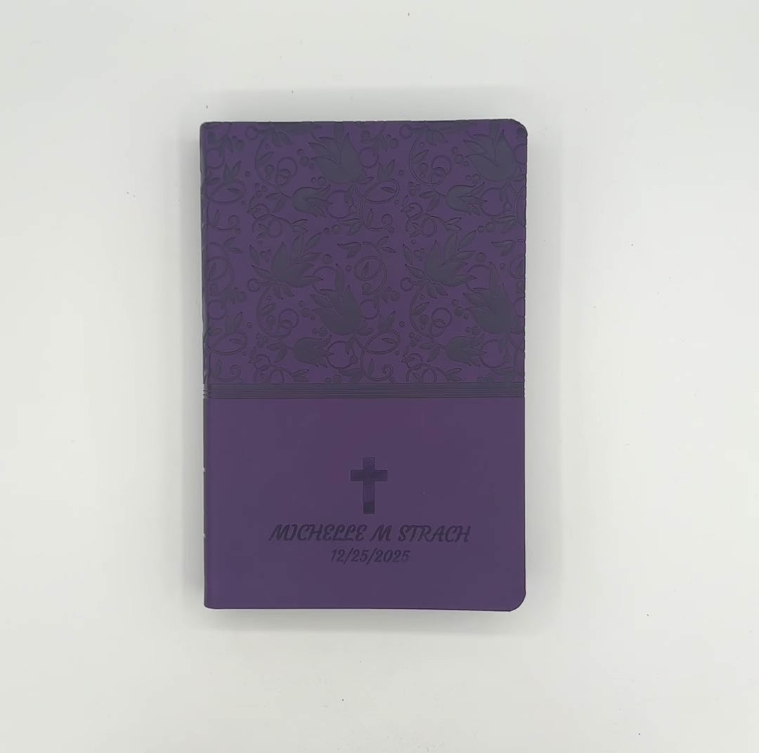 KJV Purple Standard Size Holy Bible Large Print with Index Tabs
