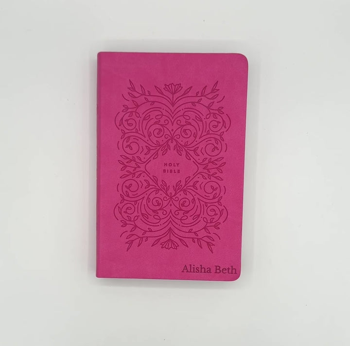 NLT Pink Standard Size Holy Bible Medium Print | Vine