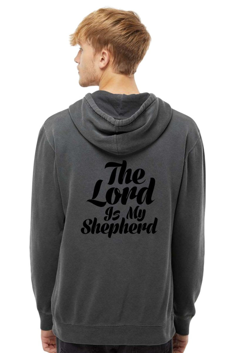 Psalm 23:1 Unisex Pigment - Dyed Hoodie Sweatshirt - Shepherds Shelf