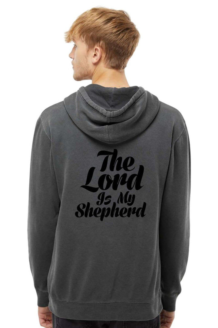 Psalm 23:1 Unisex Pigment - Dyed Hoodie Sweatshirt - Shepherds Shelf