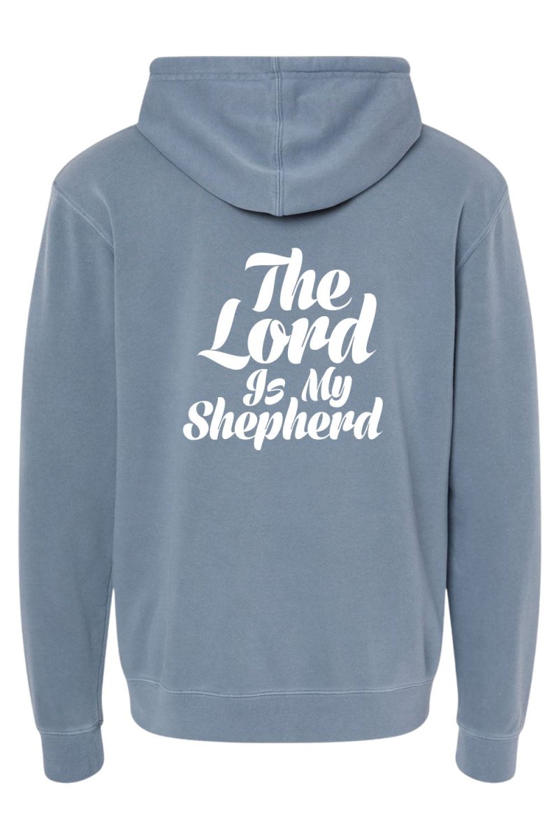 Psalm 23:1 Unisex Pigment - Dyed Hoodie Sweatshirt - Shepherds Shelf