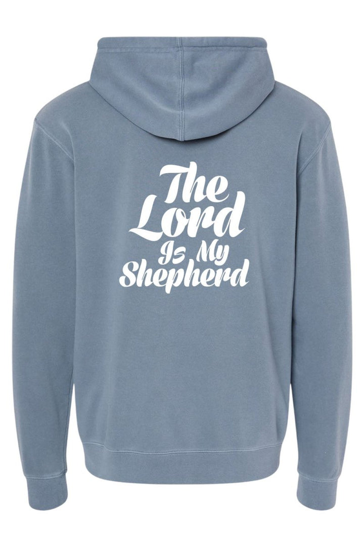 Psalm 23:1 Unisex Pigment - Dyed Hoodie Sweatshirt - Shepherds Shelf