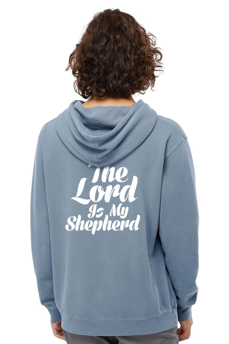 Psalm 23:1 Unisex Pigment - Dyed Hoodie Sweatshirt - Shepherds Shelf