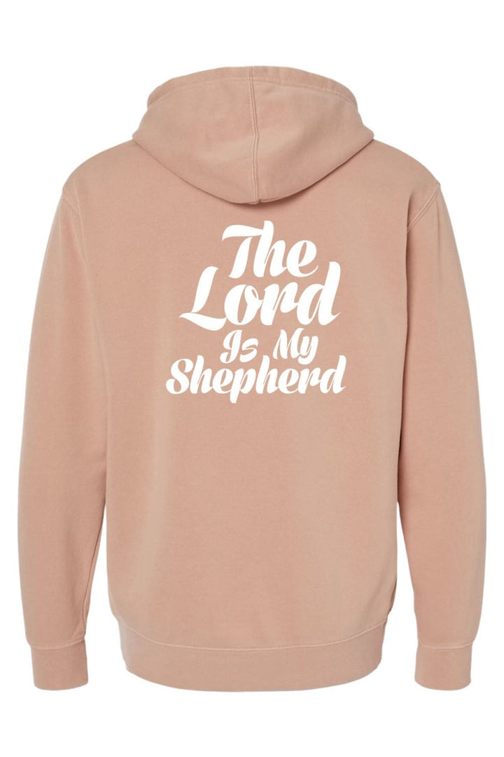 Psalm 23:1 Unisex Pigment - Dyed Hoodie Sweatshirt - Shepherds Shelf