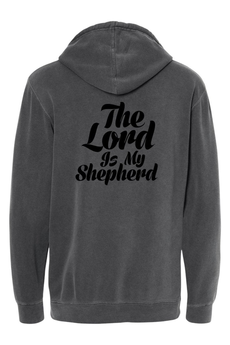 Psalm 23:1 Unisex Pigment - Dyed Hoodie Sweatshirt - Shepherds Shelf