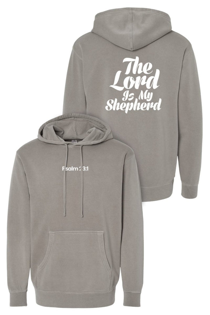 Psalm 23:1 Unisex Pigment - Dyed Hoodie Sweatshirt - Shepherds Shelf