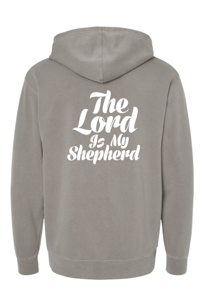Psalm 23:1 Unisex Pigment - Dyed Hoodie Sweatshirt - Shepherds Shelf