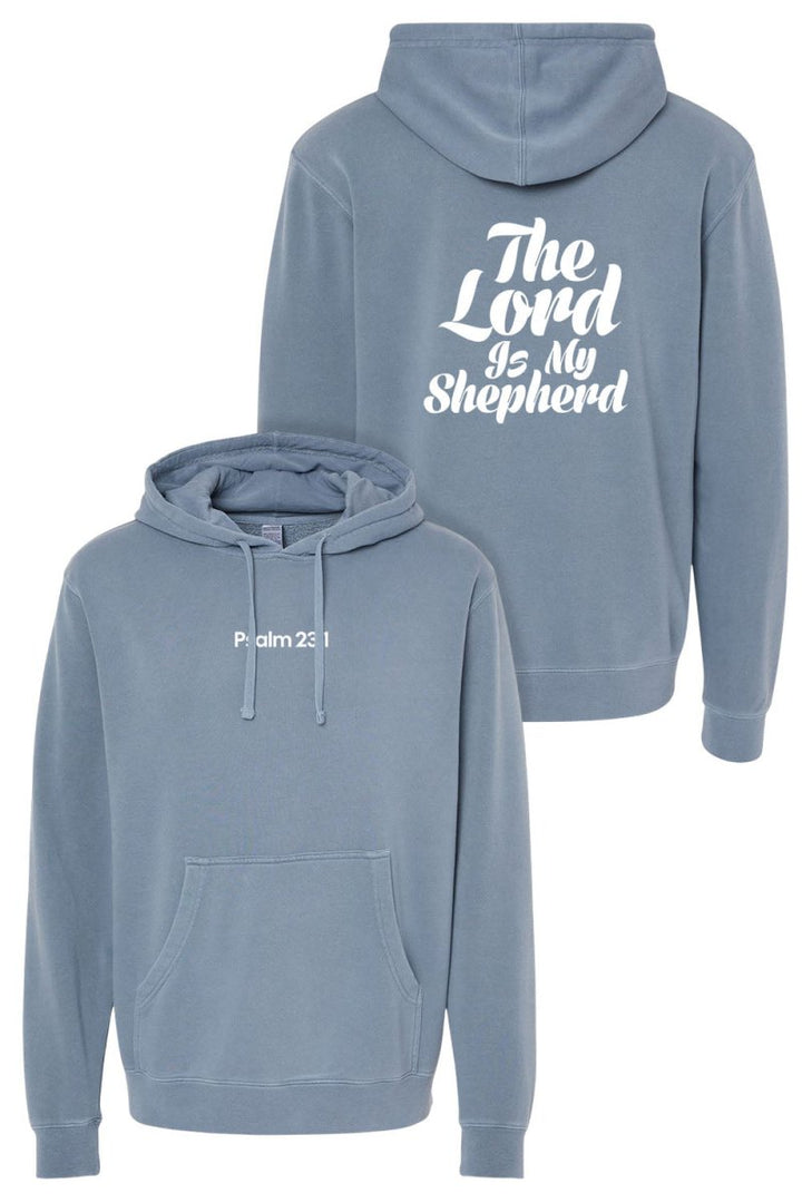 Psalm 23:1 Unisex Pigment - Dyed Hoodie Sweatshirt - Shepherds Shelf