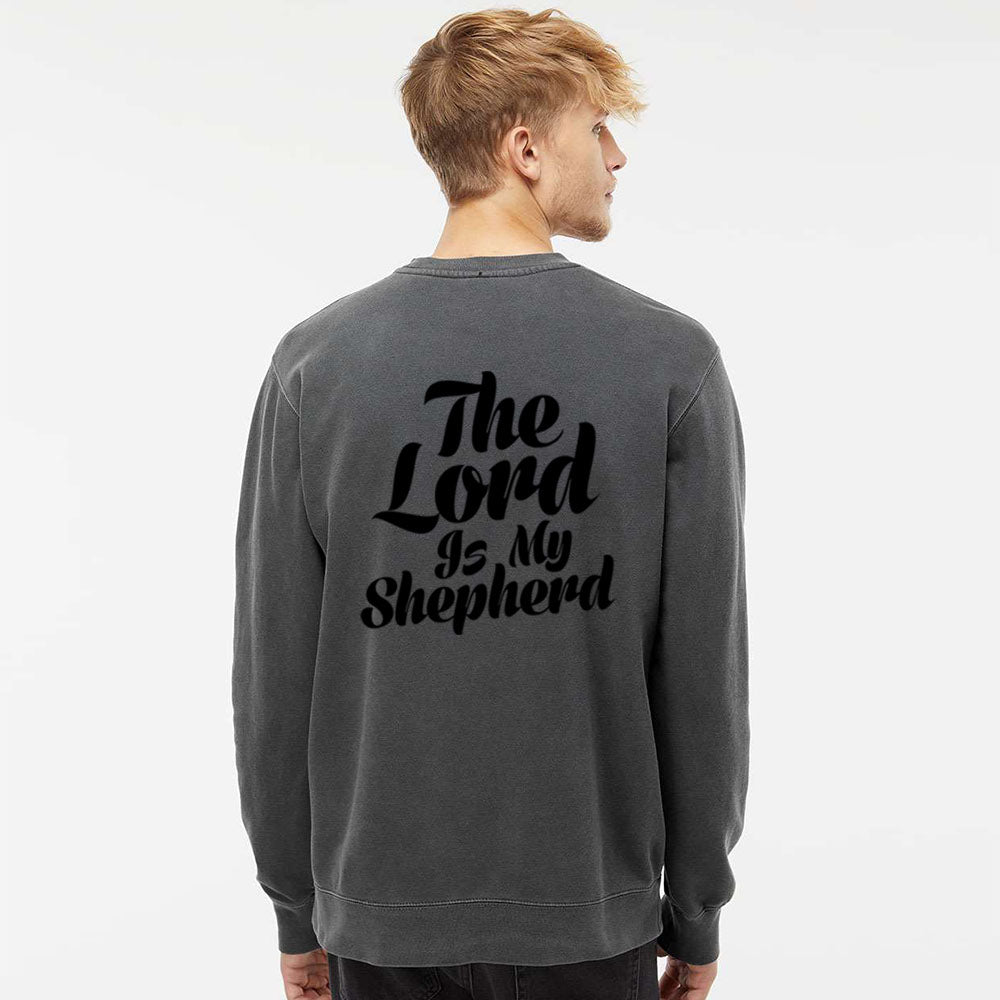 Psalm 32:1 Unisex Pigment - Dyed Crewneck Sweatshirt - Shepherds Shelf