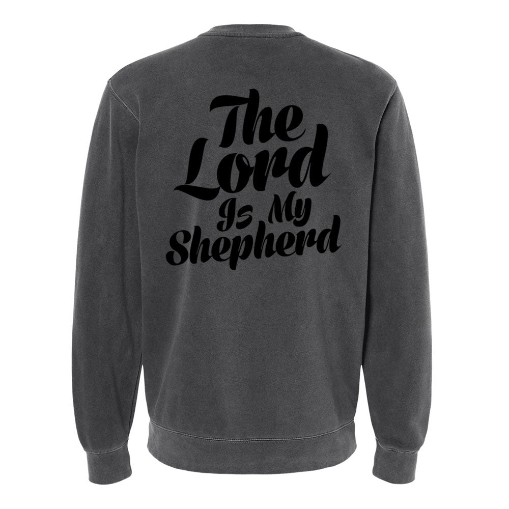 Psalm 32:1 Unisex Pigment - Dyed Crewneck Sweatshirt - Shepherds Shelf