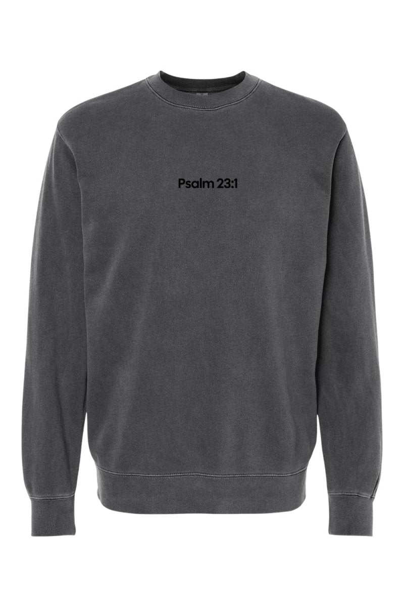 Psalm 32:1 Unisex Pigment - Dyed Crewneck Sweatshirt - Shepherds Shelf