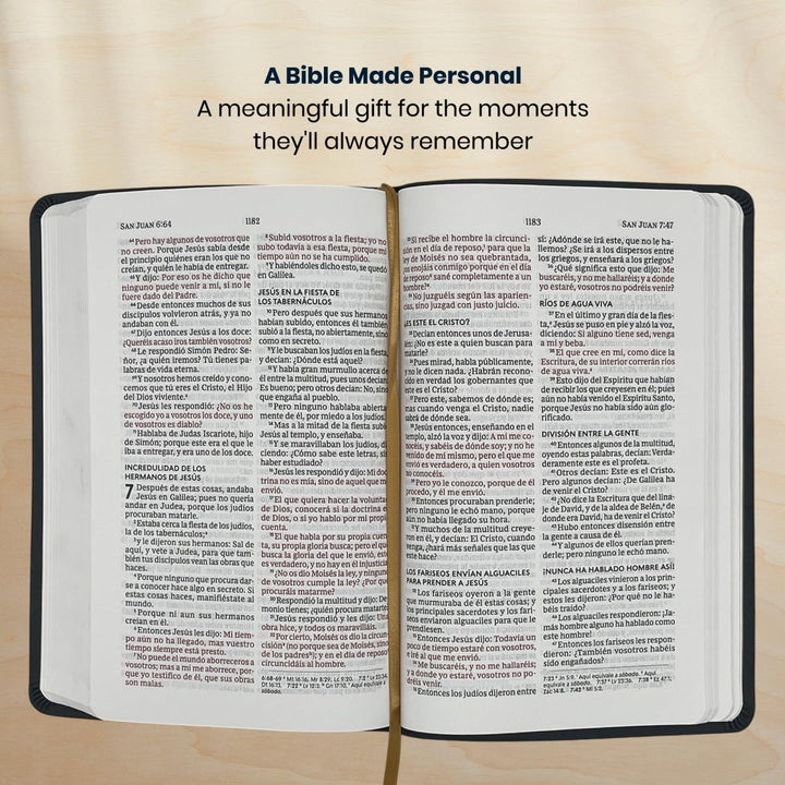 RVR1960 Black Standard Size Holy Bible Large Print - Shepherds Shelf