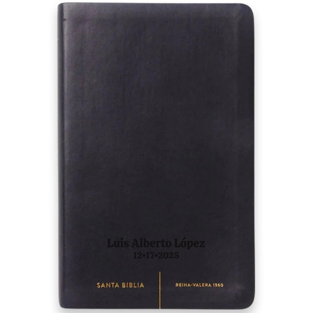 RVR1960 Black Standard Size Holy Bible Large Print - Shepherds Shelf