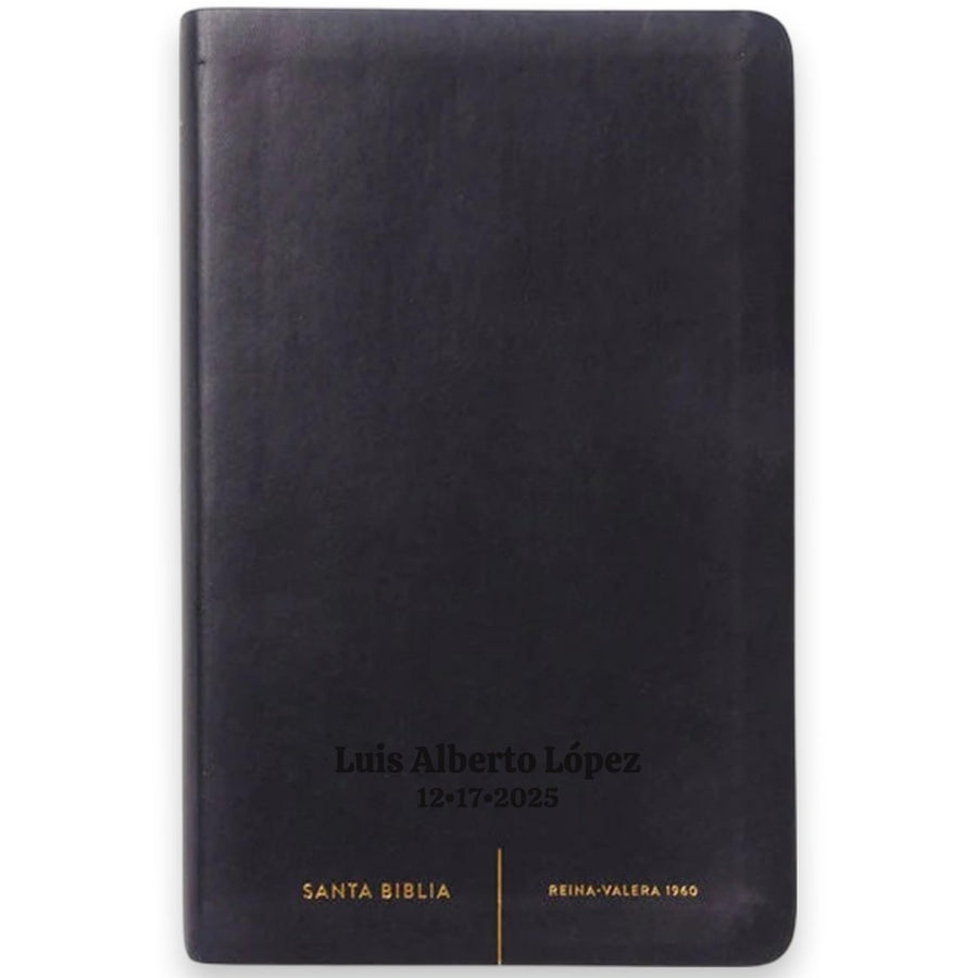 RVR1960 Black Standard Size Holy Bible Large Print - Shepherds Shelf