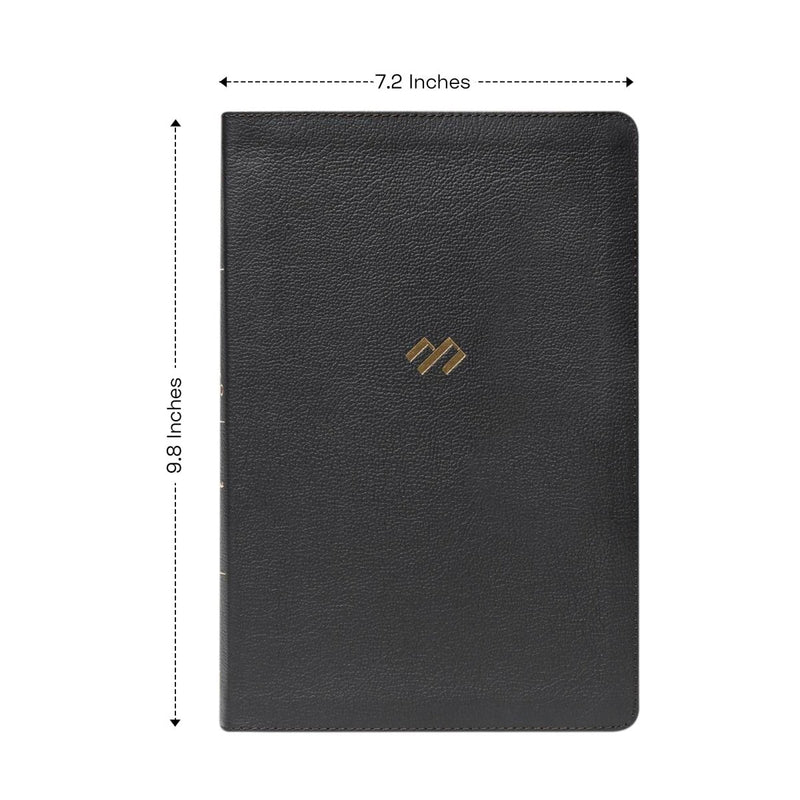 Santa Biblia de estudio en español personalizada con tu nombre | Tamaño de impresión mediano | RVR1960 | Cuero negro | Personalized RVR 1960 Spanish Holy Bible Leather Medium Print Study Bible Black | Shepherds Shelf