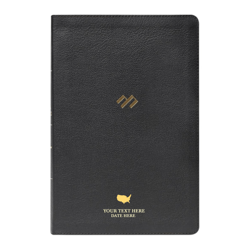 Santa Biblia de estudio en español personalizada con tu nombre | Tamaño de impresión mediano | RVR1960 | Cuero negro | Personalized RVR 1960 Spanish Holy Bible Leather Medium Print Study Bible Black | Shepherds Shelf