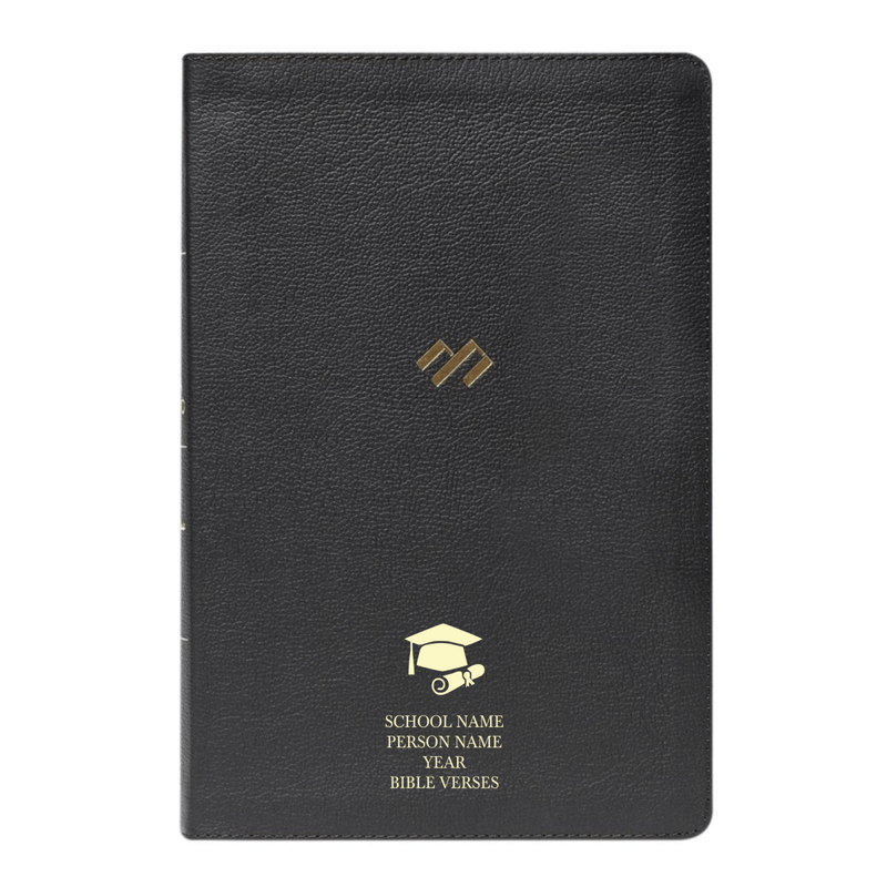 Santa Biblia de estudio en español personalizada con tu nombre | Tamaño de impresión mediano | RVR1960 | Cuero negro | Personalized RVR 1960 Spanish Holy Bible Leather Medium Print Study Bible Black | Shepherds Shelf