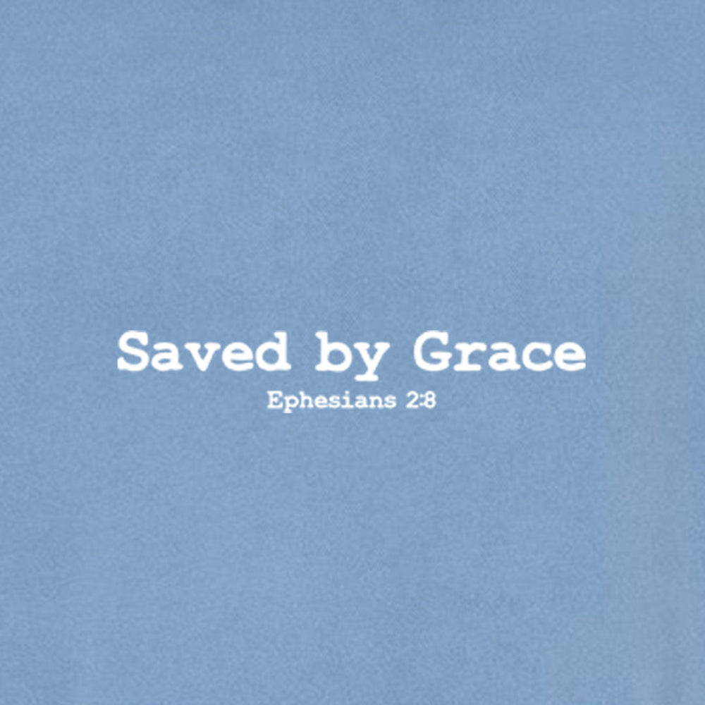 Saved by the Grace Unisex Pigment - Dyed Hoodie Sweatshirt - Shepherds Shelf