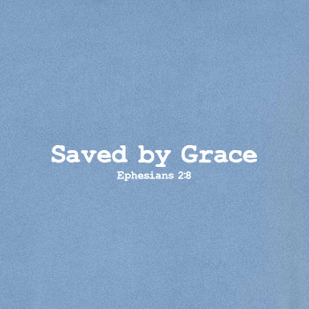 Saved by the Grace Unisex Pigment - Dyed Hoodie Sweatshirt - Shepherds Shelf