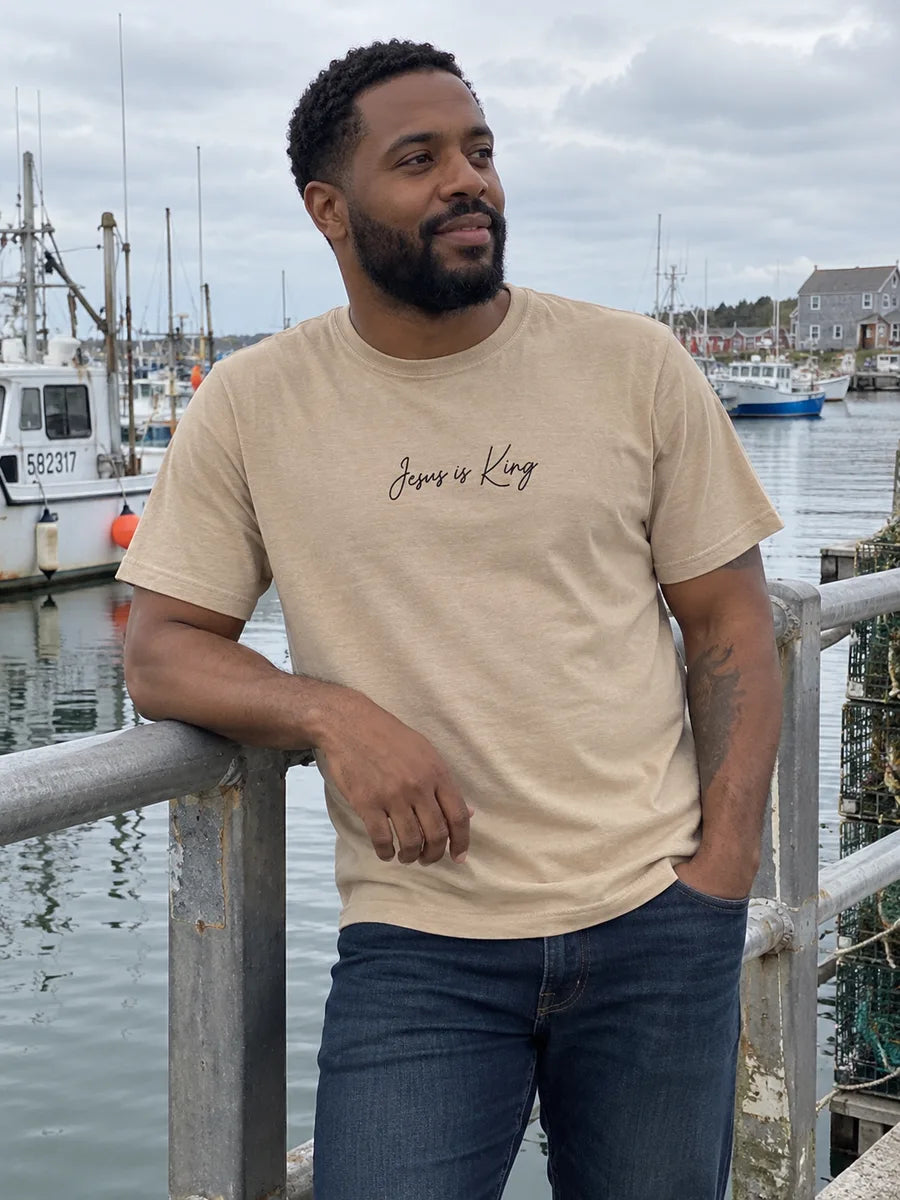 king harbor — AI-styled lifestyle scene featuring the tee