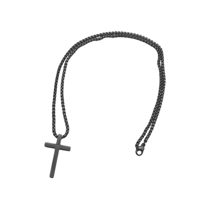 Stainless Steel Cross Pendant Necklace with Matching Chain - Shepherds Shelf