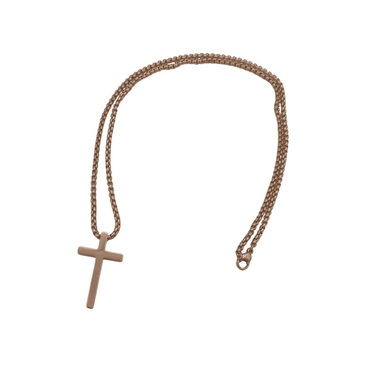 Stainless Steel Cross Pendant Necklace with Matching Chain - Shepherds Shelf