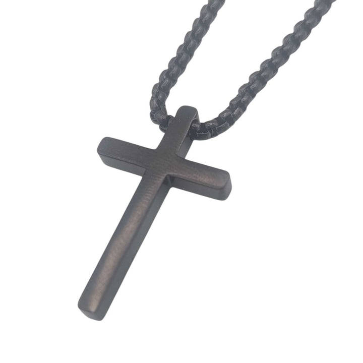Stainless Steel Cross Pendant Necklace with Matching Chain - Shepherds Shelf