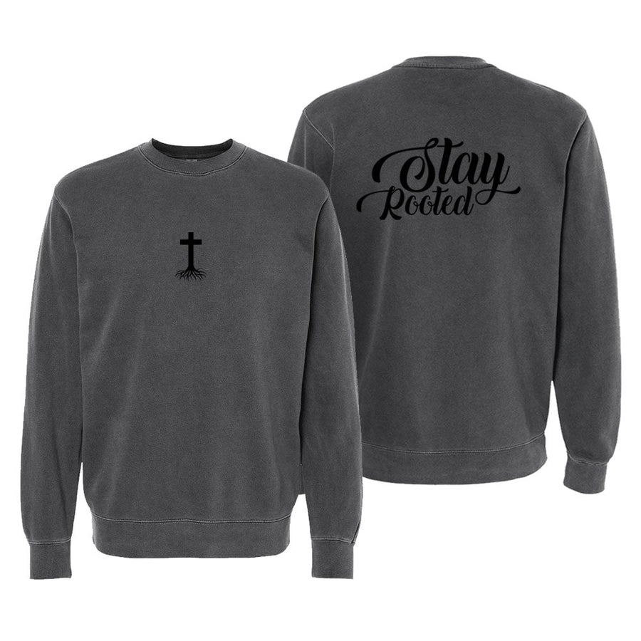 Stay Rooted Unisex Pigment - Dyed Crewneck Sweatshirt - Shepherds Shelf