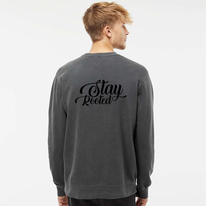 Stay Rooted Unisex Pigment - Dyed Crewneck Sweatshirt - Shepherds Shelf