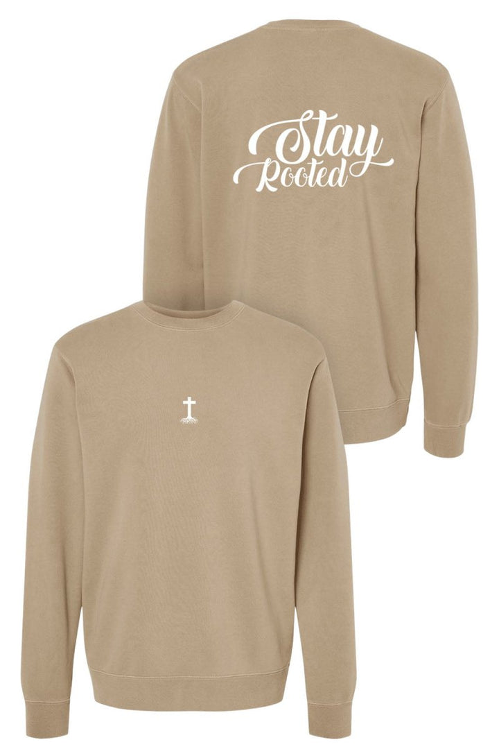 Stay Rooted Unisex Pigment - Dyed Crewneck Sweatshirt - Shepherds Shelf