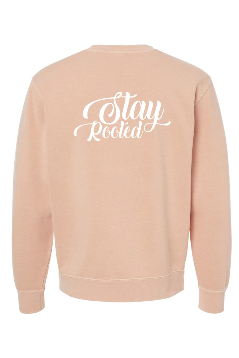 Stay Rooted Unisex Pigment - Dyed Crewneck Sweatshirt - Shepherds Shelf