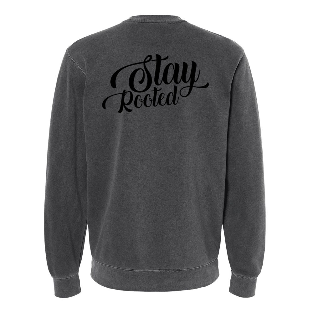 Stay Rooted Unisex Pigment - Dyed Crewneck Sweatshirt - Shepherds Shelf