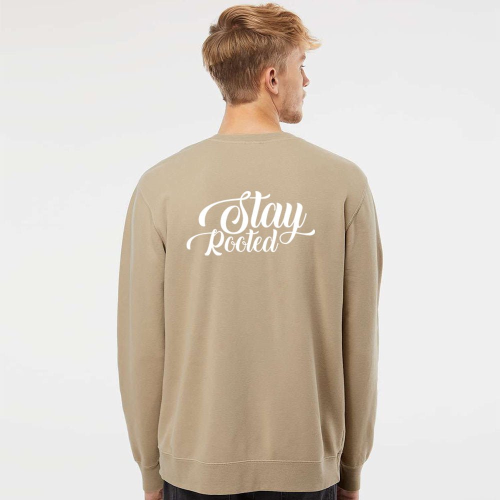 Stay Rooted Unisex Pigment - Dyed Crewneck Sweatshirt - Shepherds Shelf
