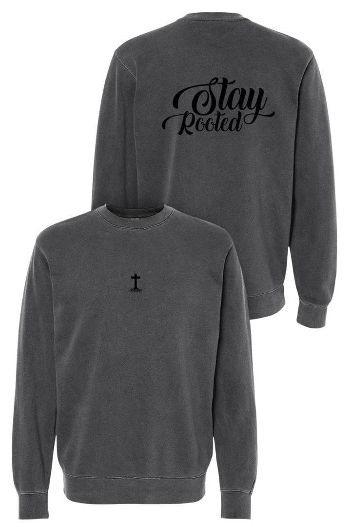 Stay Rooted Unisex Pigment - Dyed Crewneck Sweatshirt - Shepherds Shelf