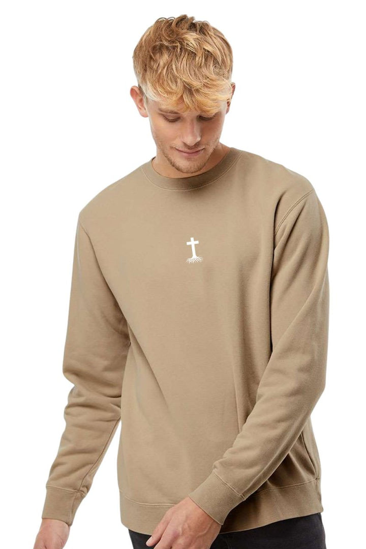 Stay Rooted Unisex Pigment - Dyed Crewneck Sweatshirt - Shepherds Shelf