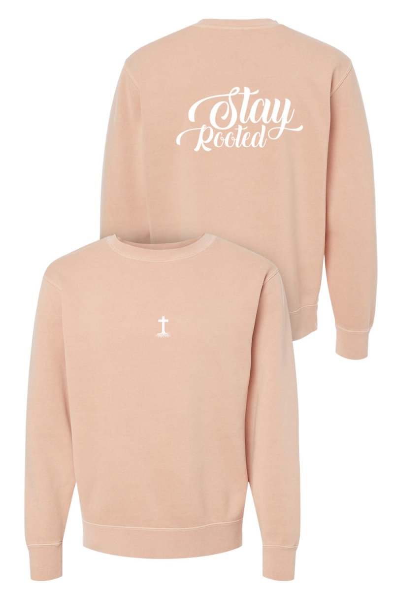 Stay Rooted Unisex Pigment - Dyed Crewneck Sweatshirt - Shepherds Shelf
