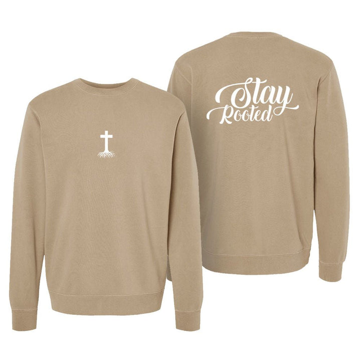 Stay Rooted Unisex Pigment - Dyed Crewneck Sweatshirt - Shepherds Shelf