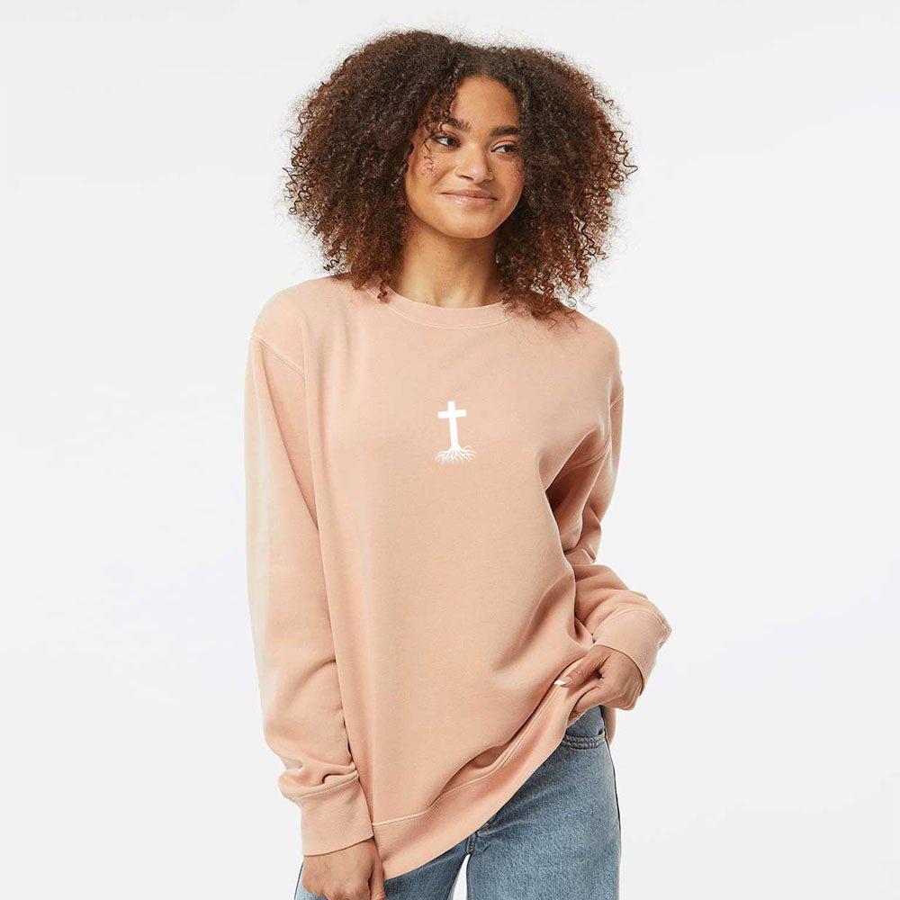 Stay Rooted Unisex Pigment - Dyed Crewneck Sweatshirt - Shepherds Shelf