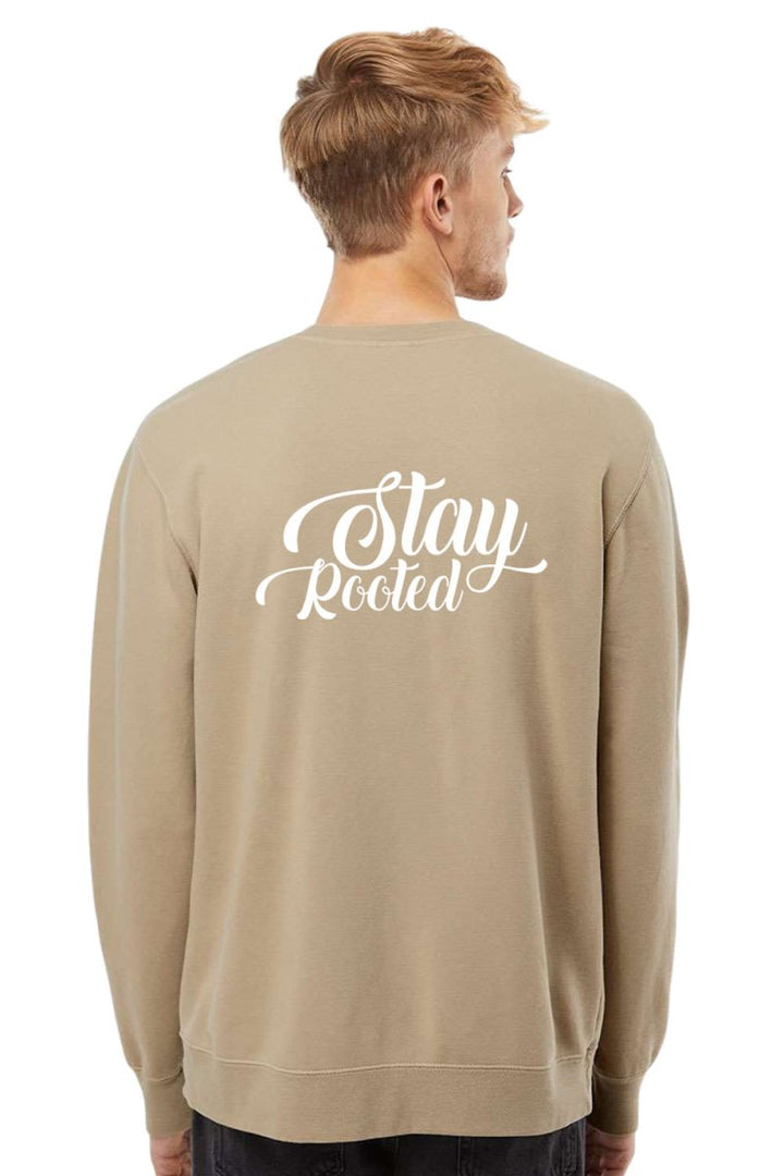 Stay Rooted Unisex Pigment - Dyed Crewneck Sweatshirt - Shepherds Shelf